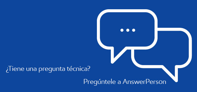 ¿Tiene alguna pregunta técnica? ¡Pregúntale a la persona que responde!