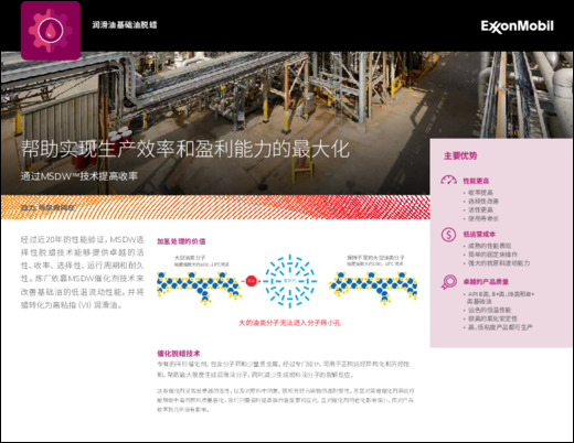 通过MSDW™技术提高收率，帮助实现生产效率和盈利能力的最大化